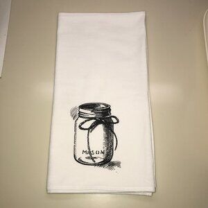 Rustic Mason Jar Cotton Towel – NWT